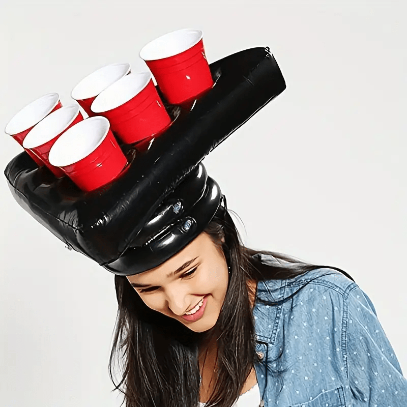 Party Games Questions - Inflatable Triangle Hat for Ping Pong