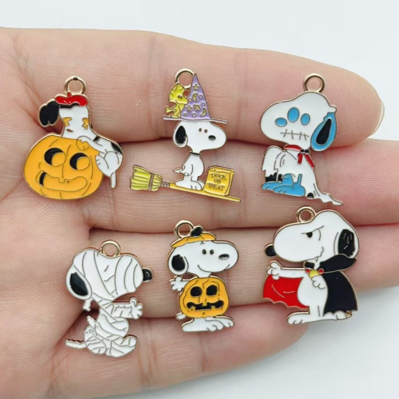 Party Games Questions - 10Pcs Cute Halloween Cartoon Puppy Alloy