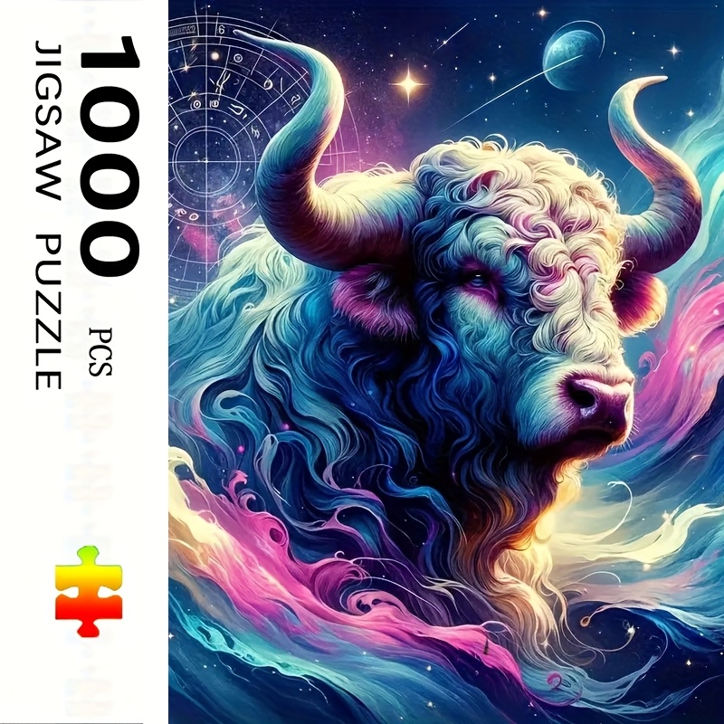 Zodiac Party Games - 500/1000/1200/2000 PCS Jigsaw Puzzles Taurus Zodiac