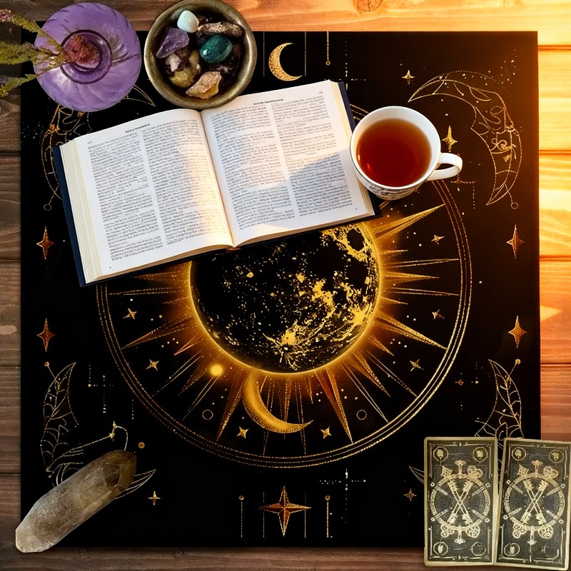 Zodiac Party Games - Zodiac Pattern Tarot Cloth - Sun