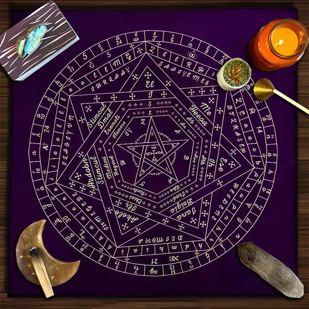 Zodiac Party Games - Tarot Card Tablecloth Sigillum Dei Aemeth