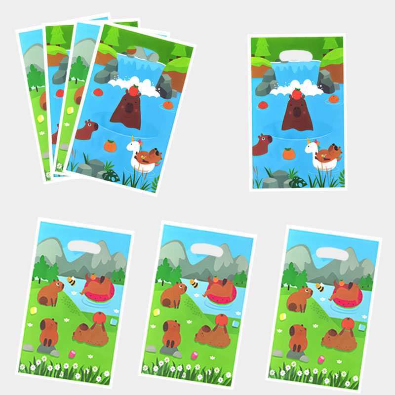 Party Games Gender Reveal - 20Pcs/40Pcs Cartoon Character Gift Bags, Capybara