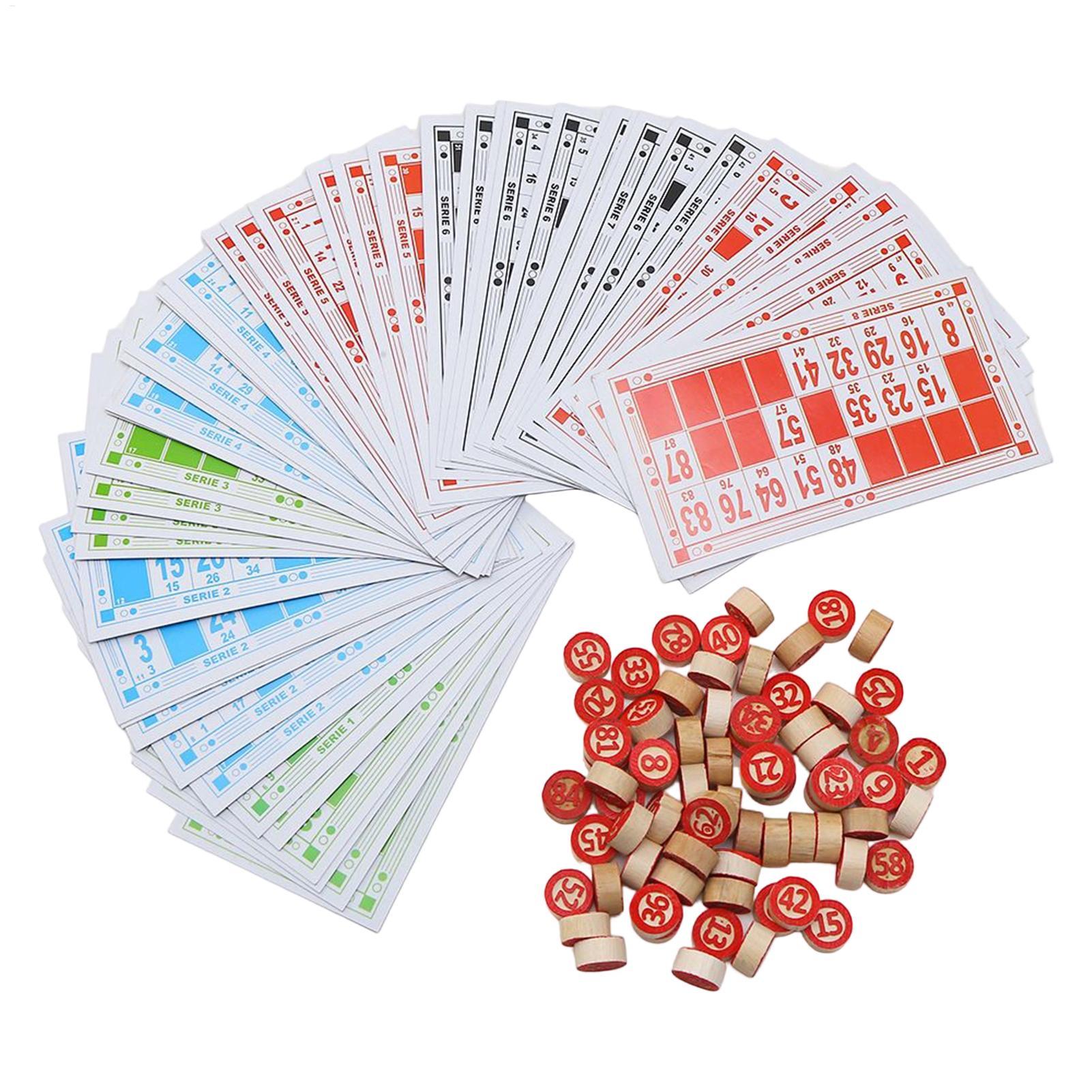 Party Games Large Groups - Vintage Wooden Bingo Game Set Large