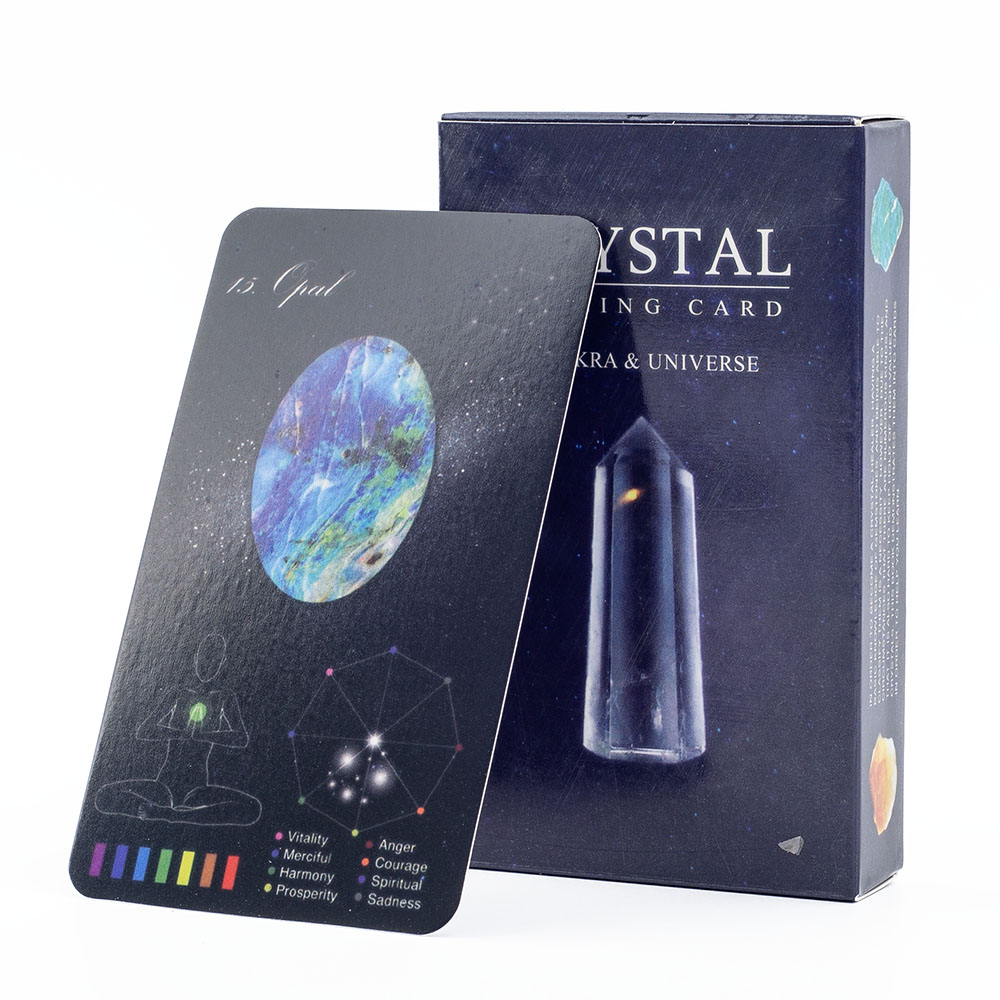 Zodiac Party Games - Crystals Healing Cards English Version 60-Card