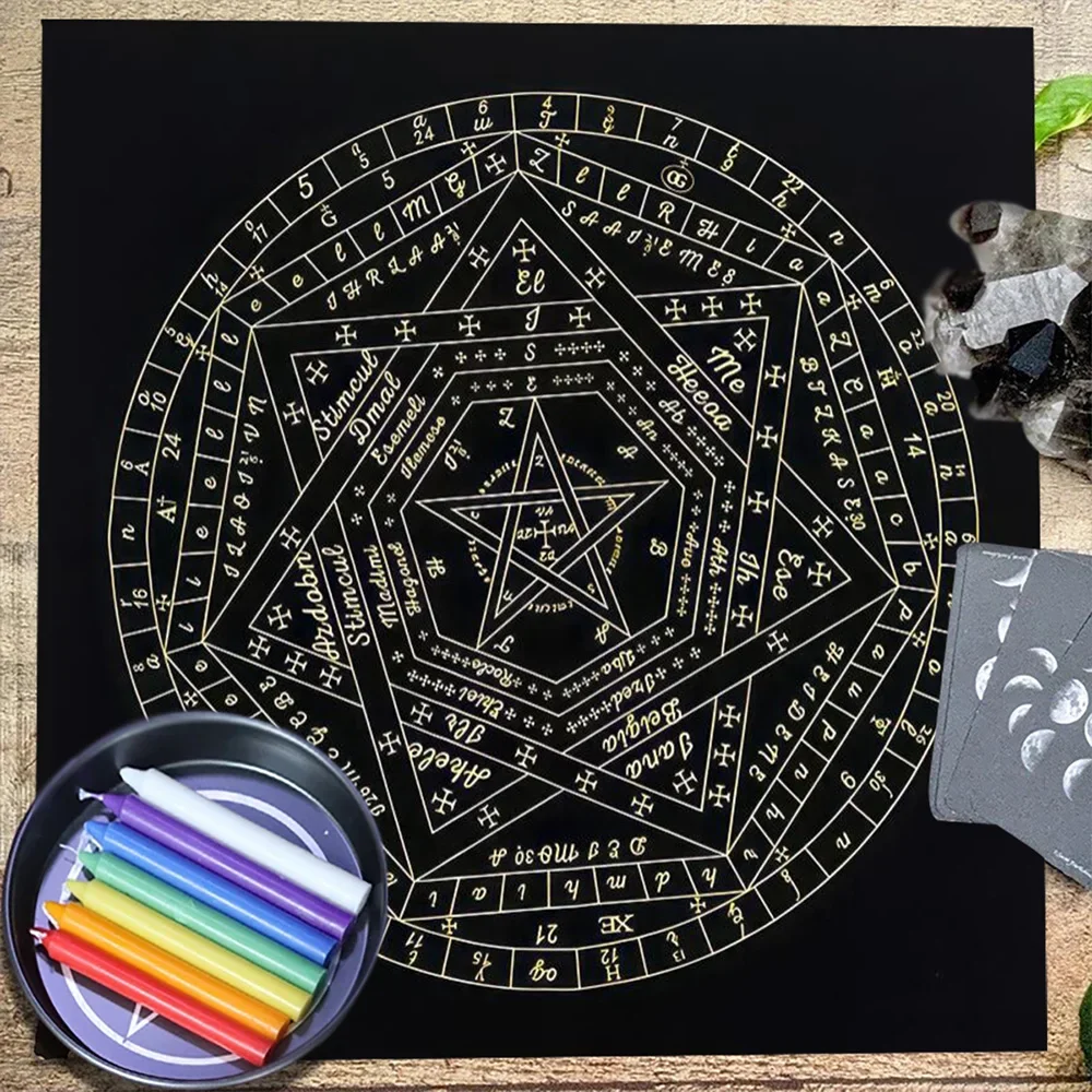 Zodiac Party Games - Tarot Card Tablecloth Sigillum Dei Aemeth