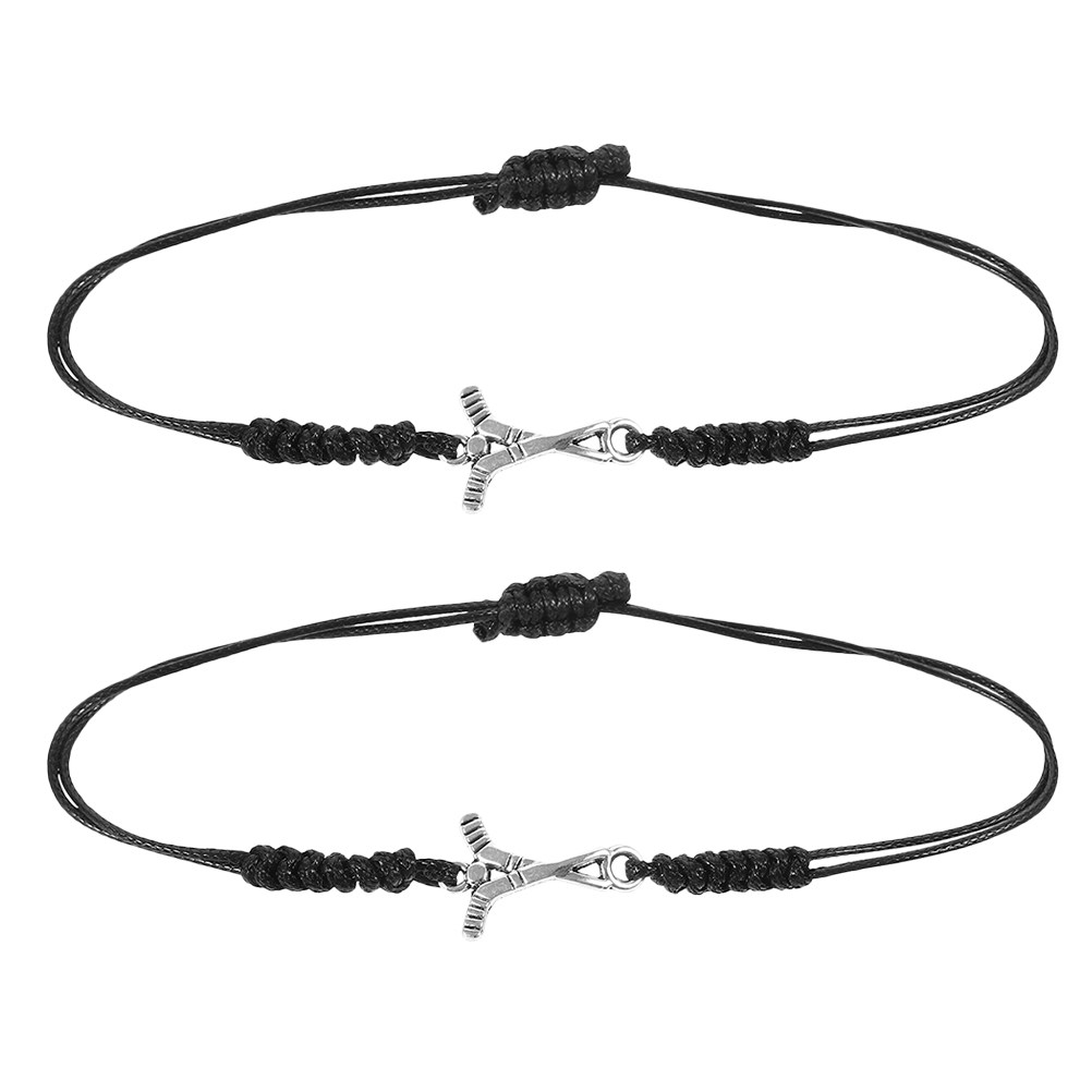 Party Games Android - 2Pcs Unique Handcrafted Hockey Bracelets Intricate