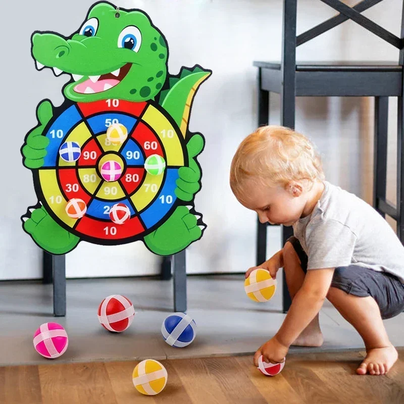 Party Games At Home - Educational Games Dart Board Stickey Ball