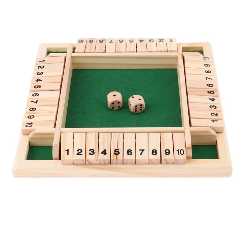 Party Games App - Deluxe Four Sided 10 Numbers Shut