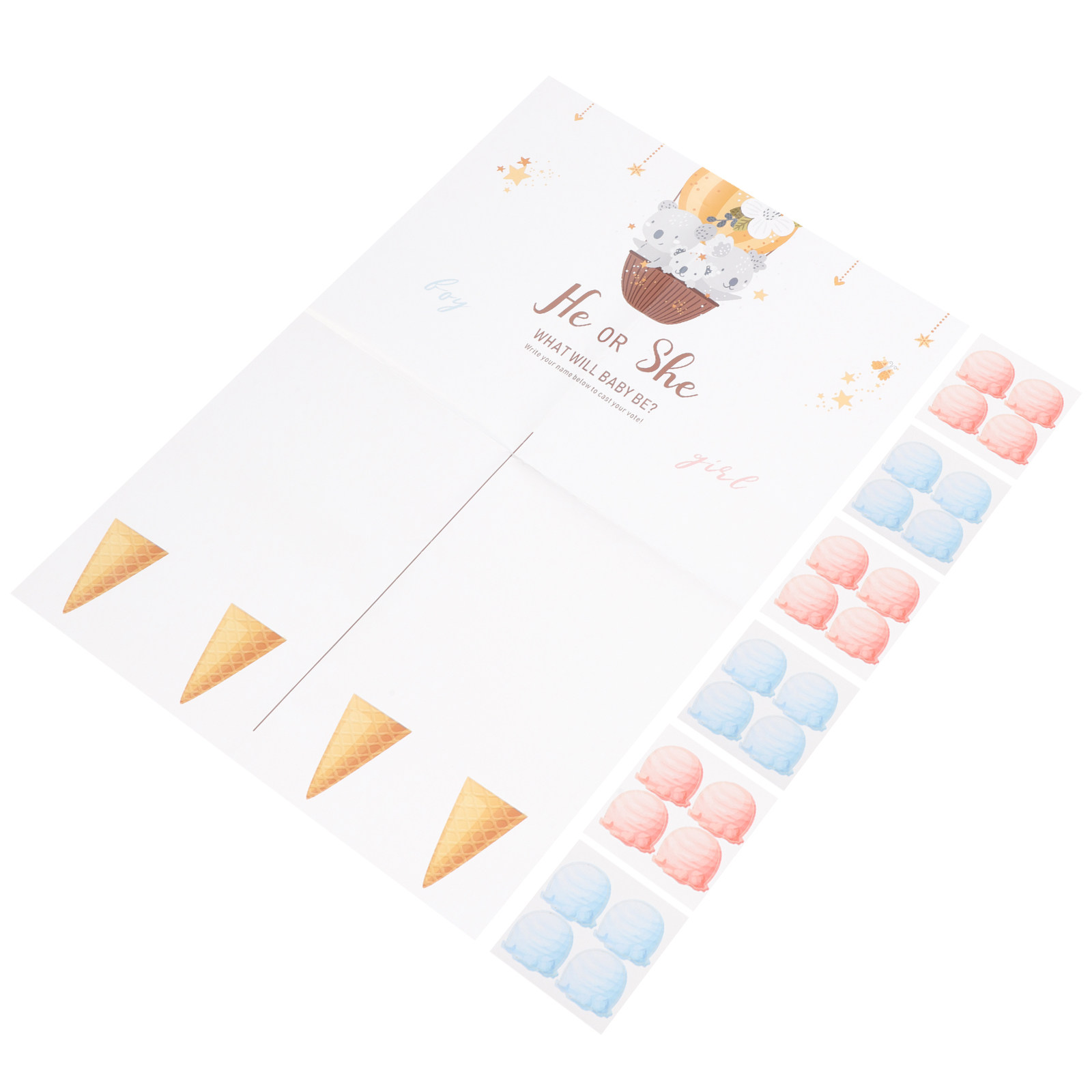 1Set Gender Reveal Game Card P - Party Games Gender Reveal ulasan dan harga
