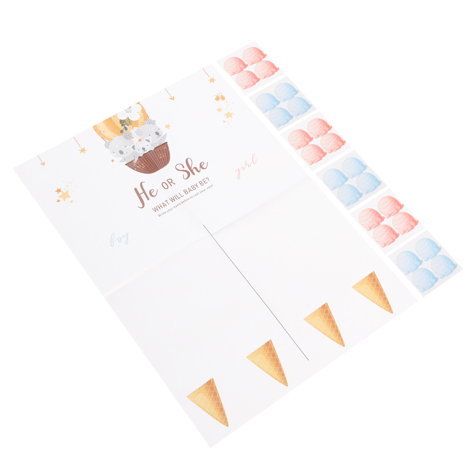 1Set Gender Reveal Game Card P - Party Games Gender Reveal ulasan dan harga