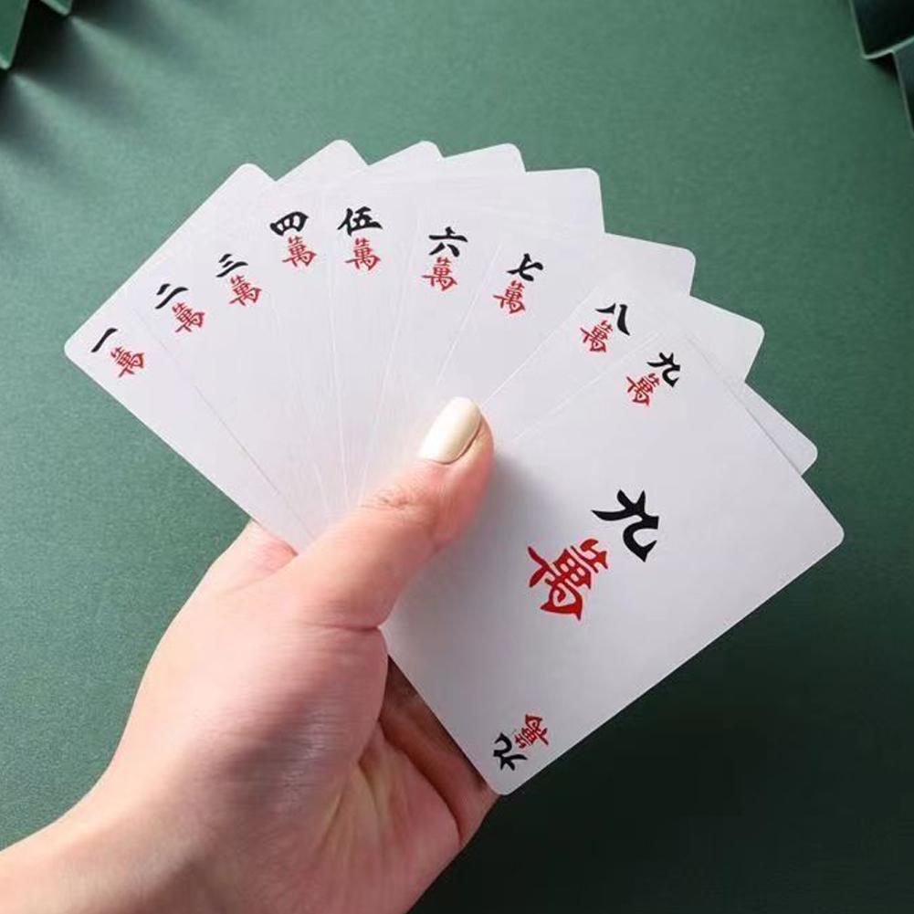 144 Cards Mahjong Set with 2 D - Party Games At Home ulasan dan harga