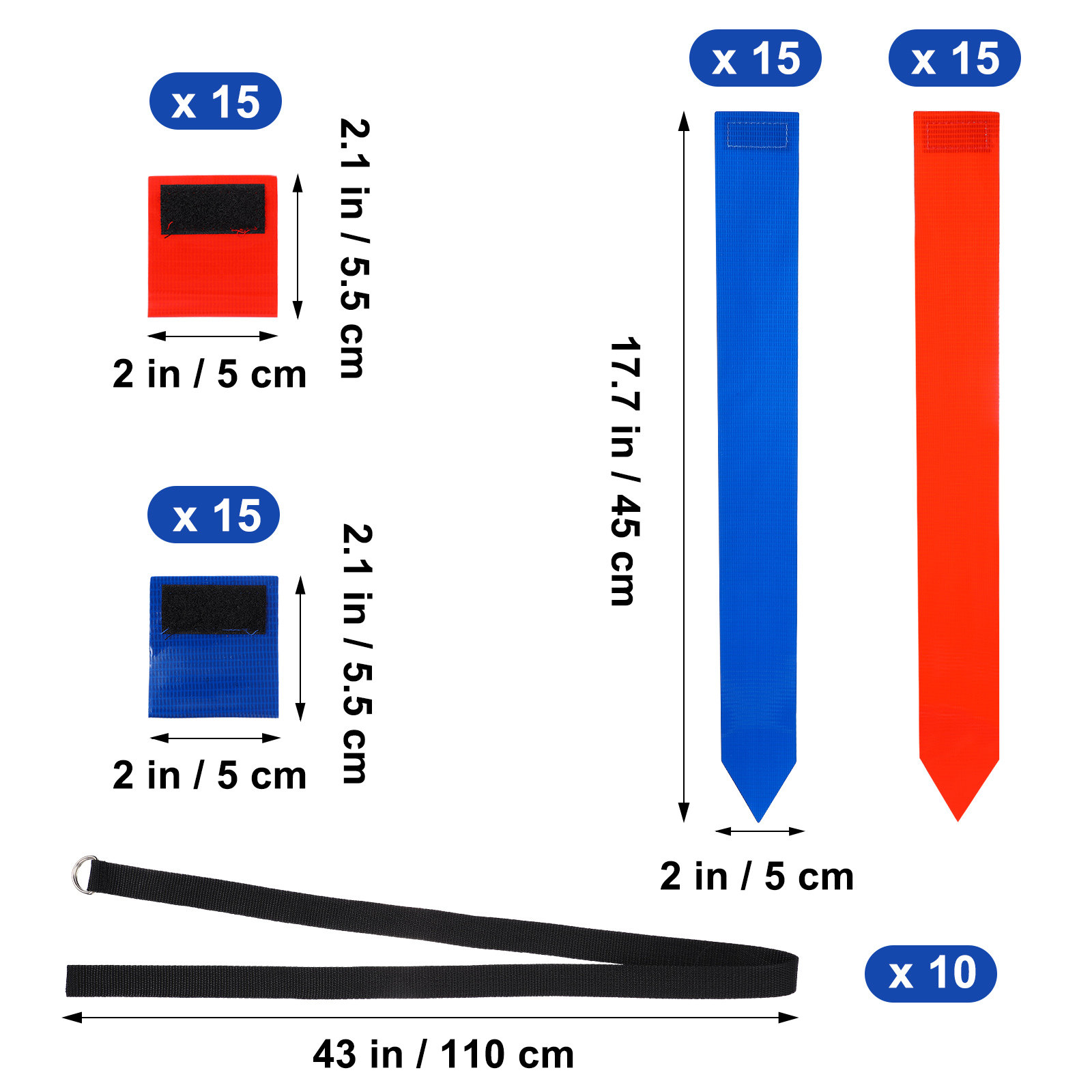10Pcs Football Flag Belts Play - Capture Flag Set ulasan dan harga