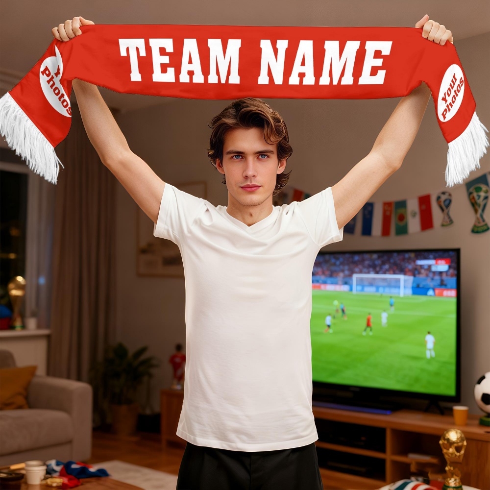 1pc Custom Team Fan Scarf - Pe - Party Games Gender Reveal ulasan dan harga