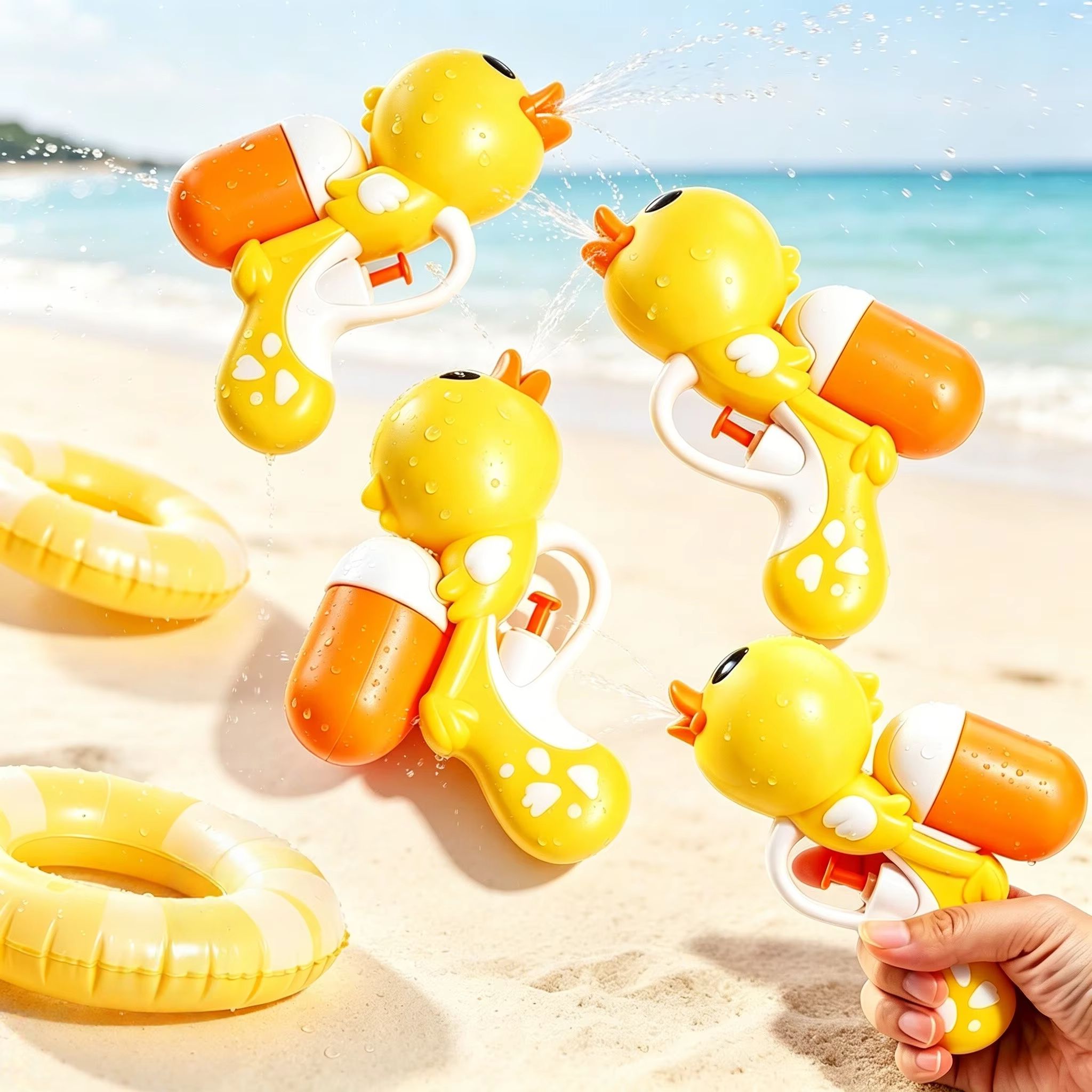 Cute Yellow Duck Water Gun Toy - Party Games Group For Adults ulasan dan harga