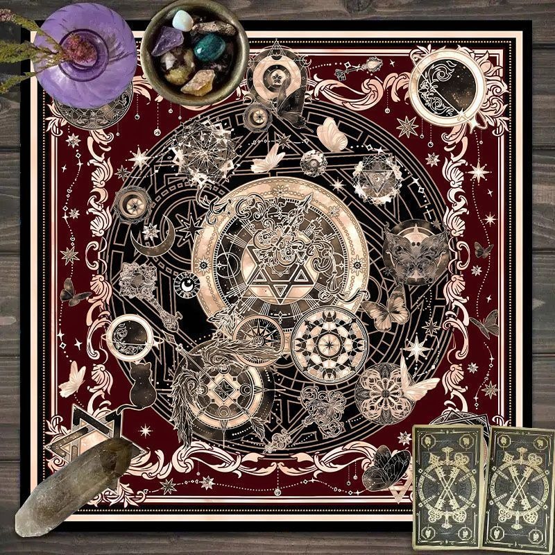 Zodiac Pattern Tarot Cloth - S - Zodiac Party Games ulasan dan harga