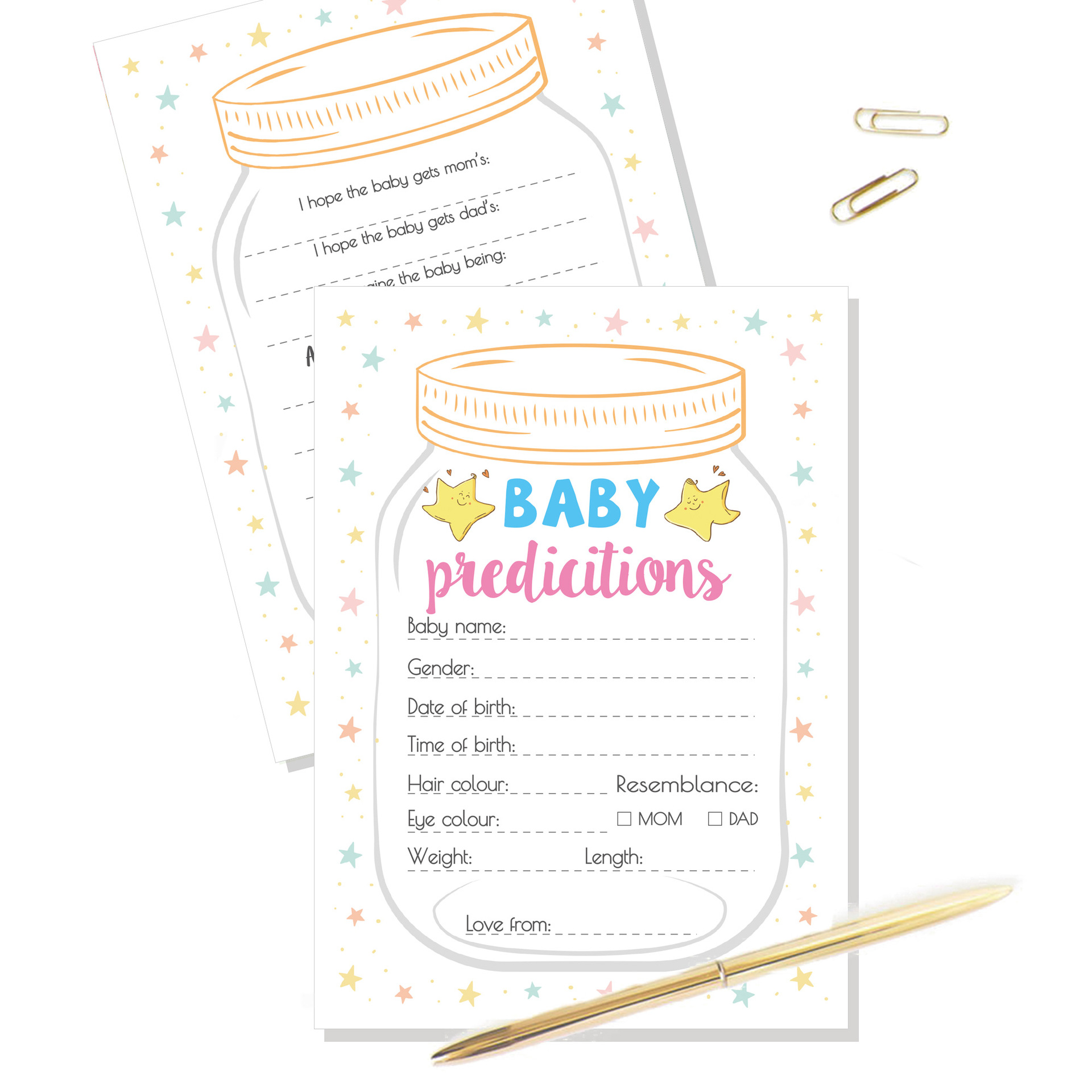10pcs Gender Reveal Baby Showe - Party Games Group For Adults ulasan dan harga