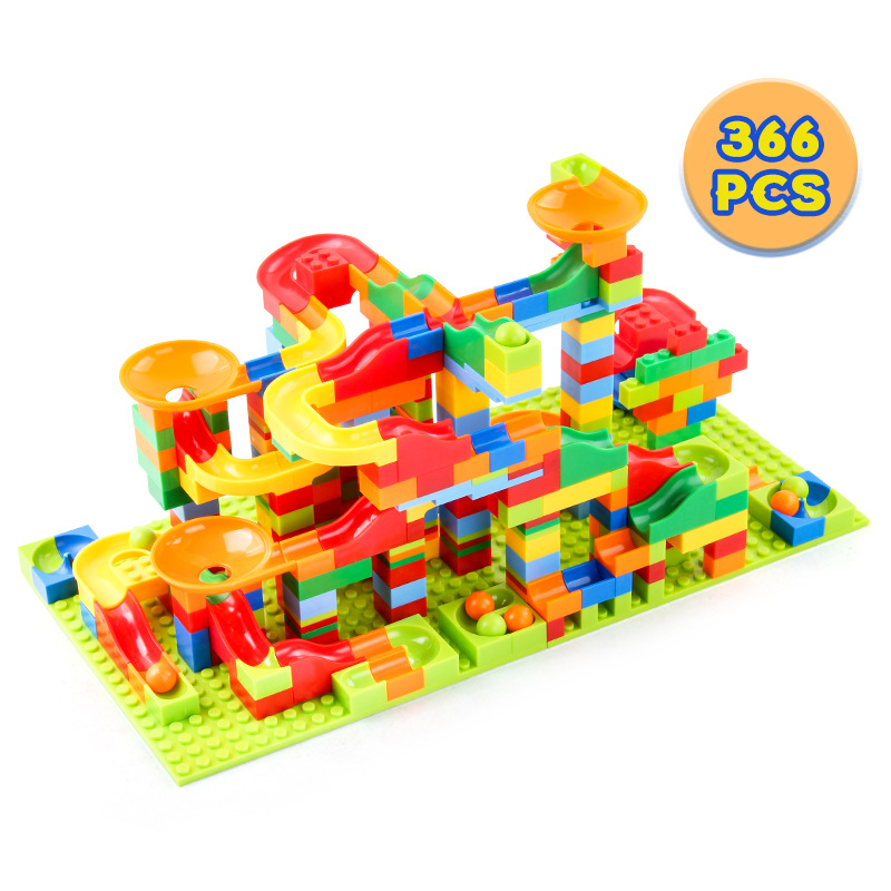 84-504PCS Marble Race Run Bloc - Lego Set Creator ulasan dan harga