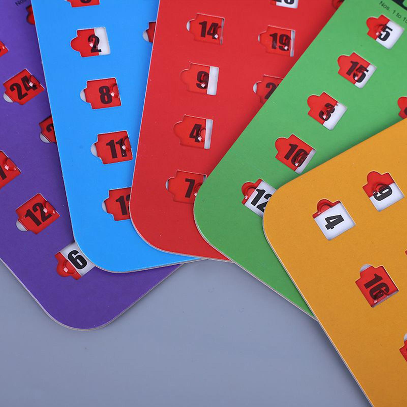 5pcs Sliding Bingo Game Cards  - Party Games At Home ulasan dan harga