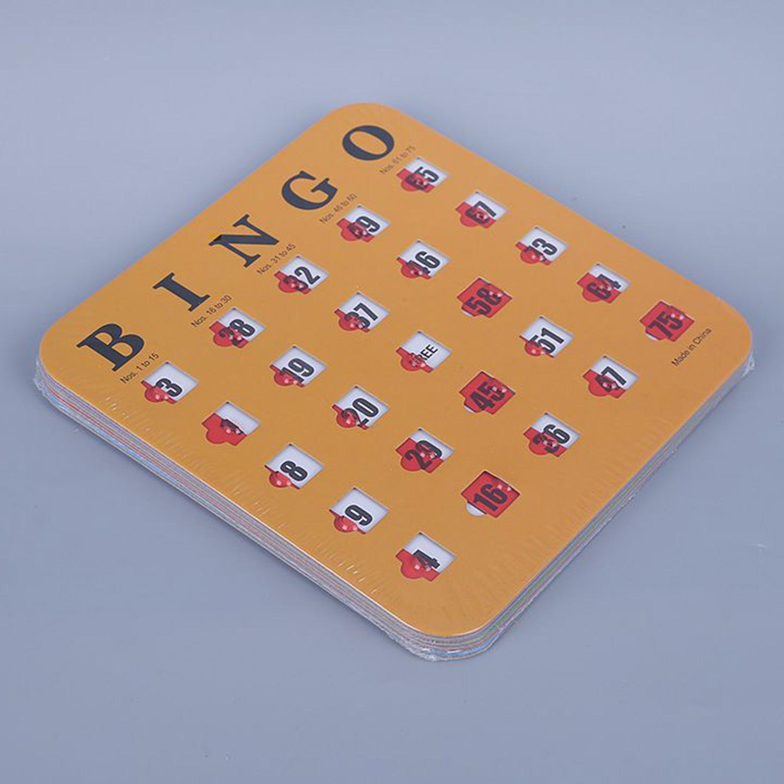 5pcs Sliding Bingo Game Cards  - Party Games At Home ulasan dan harga
