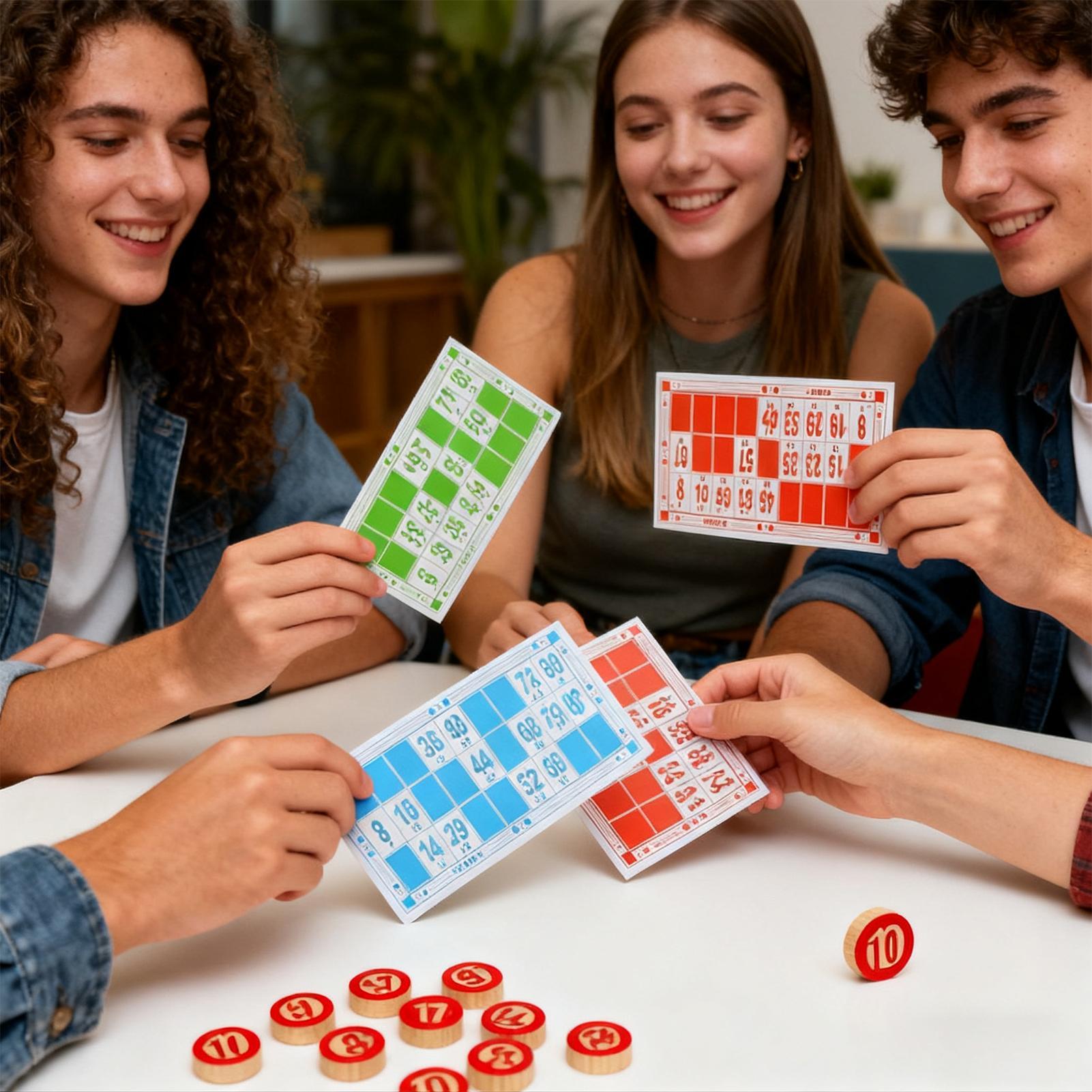 Vintage Wooden Bingo Game Set  - Party Games Large Groups ulasan dan harga