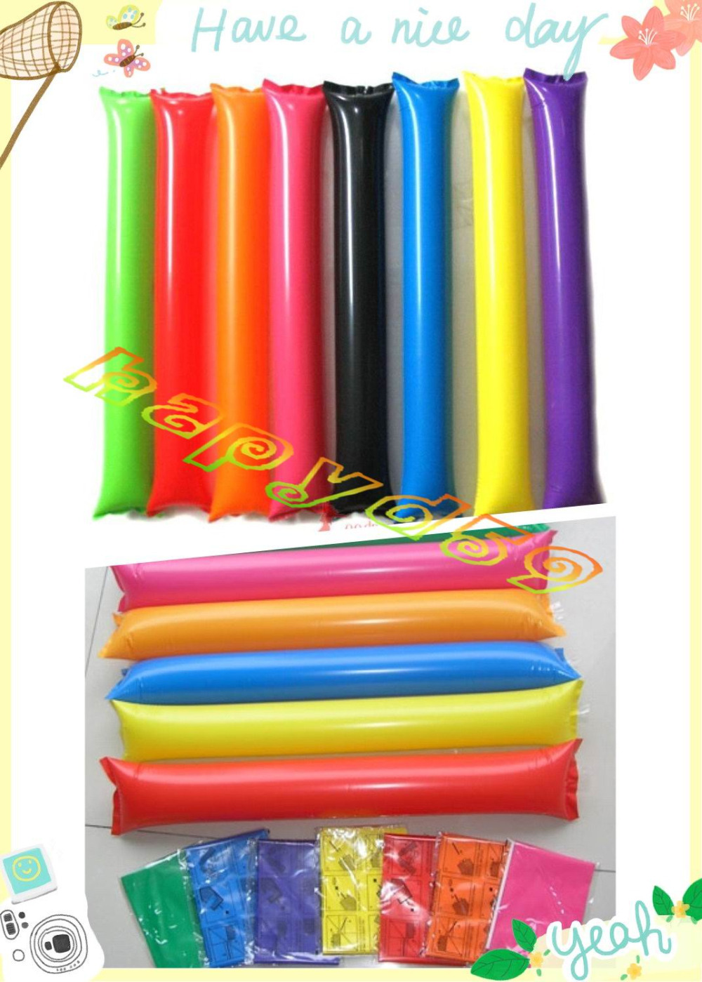 100pcs 60cm clapper ballon bea - Party Games Gender Reveal ulasan dan harga