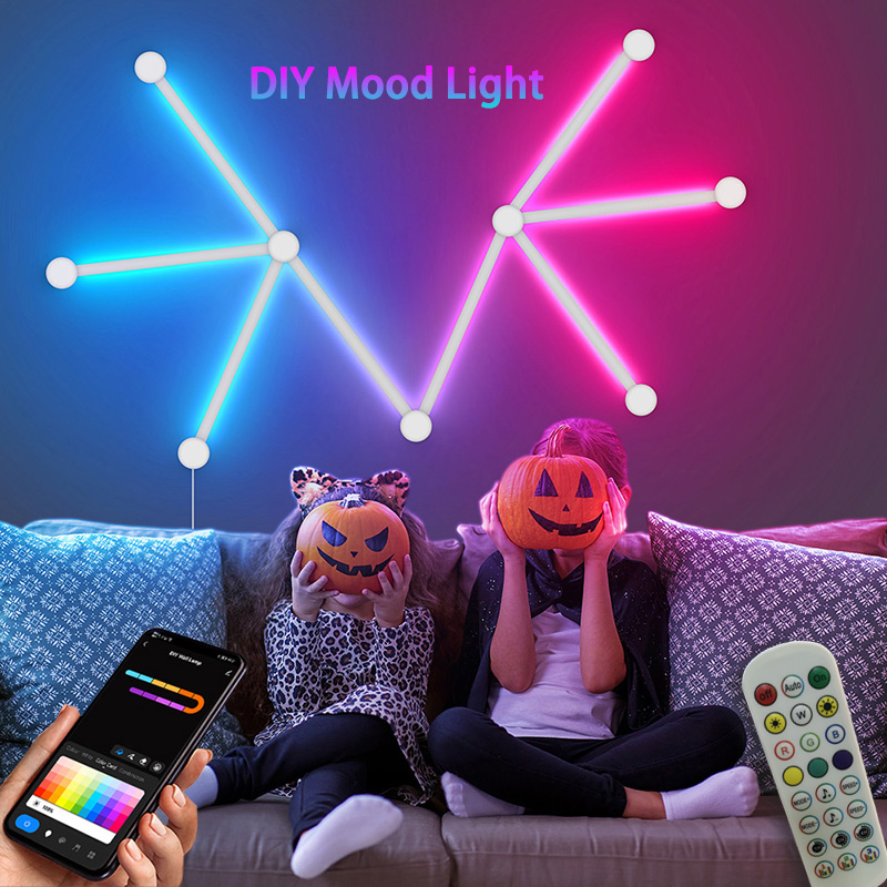 Smart RGB Wall Lamp, Bluetooth - Party Games App ulasan dan harga