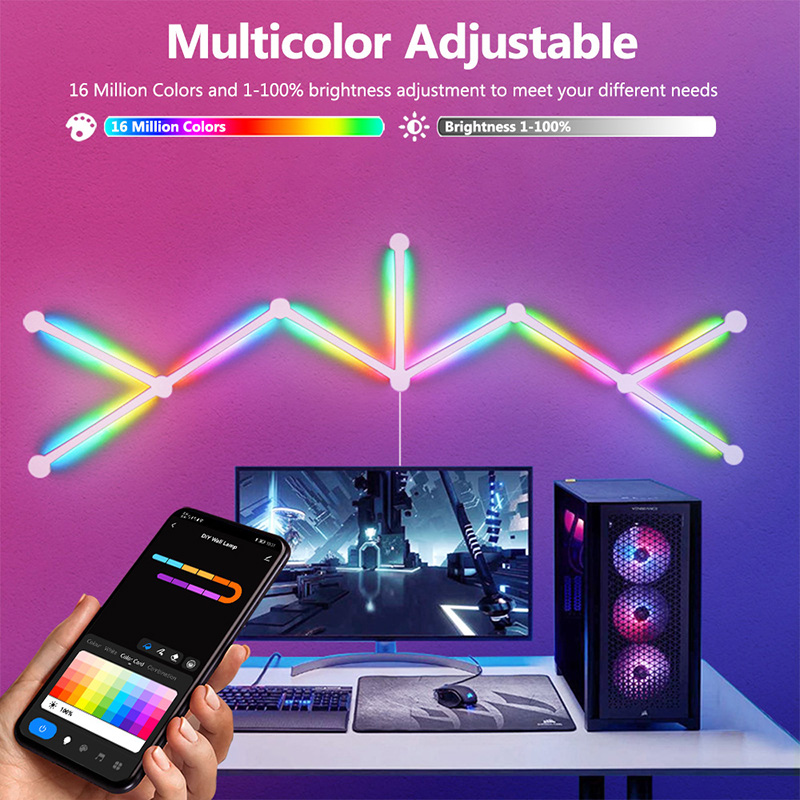 Smart RGB Wall Lamp, Bluetooth - Party Games App ulasan dan harga