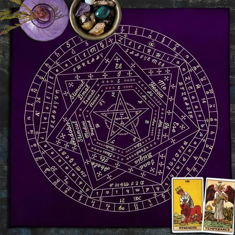 Tarot Card Tablecloth Sigillum - Zodiac Party Games ulasan dan harga