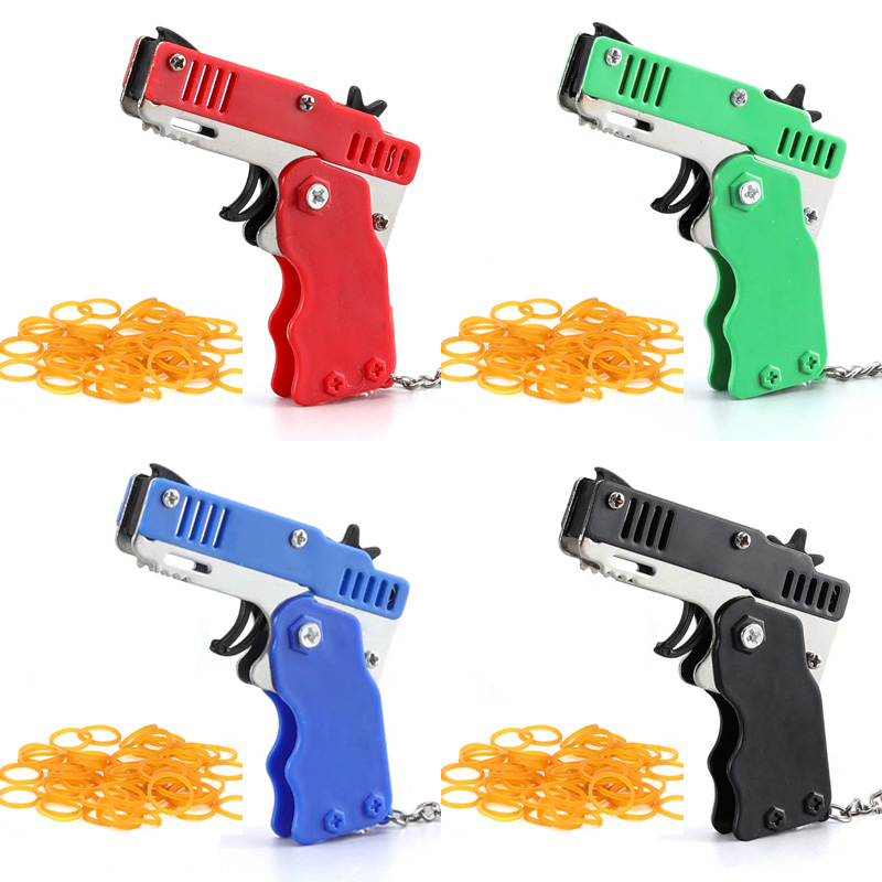 Mini Keychain Rubber Band Gun  - Party Games Gender Reveal ulasan dan harga