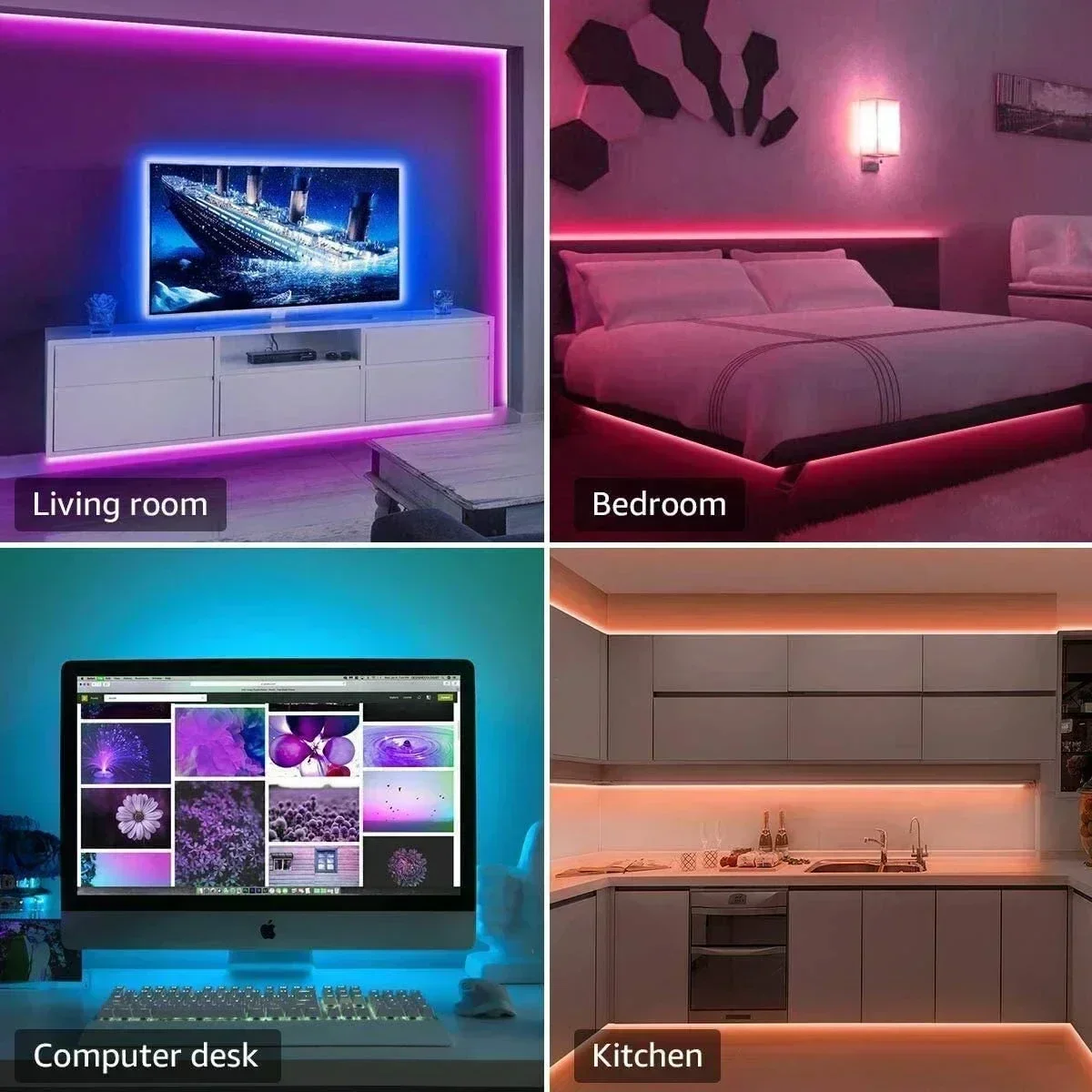 Smart RGB LED Gaming Light Str - Party Games App ulasan dan harga