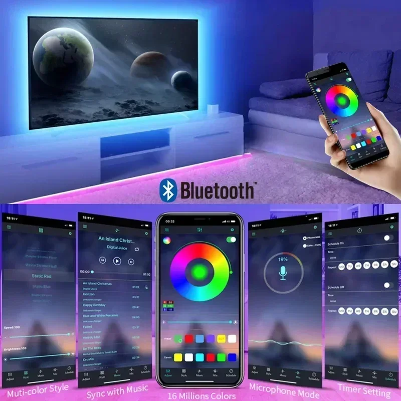 Smart RGB LED Gaming Light Str - Party Games App ulasan dan harga