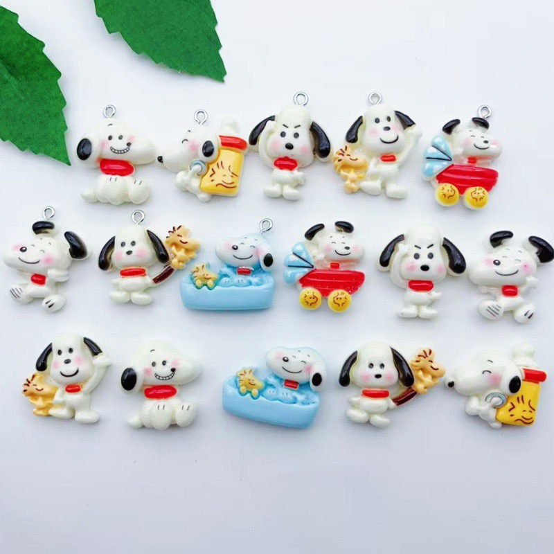 12pcs resin cartoon dog pendan - Party Games Questions ulasan dan harga