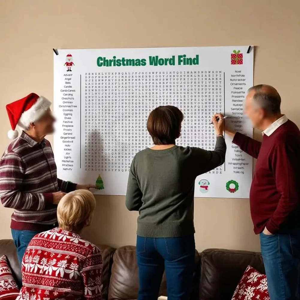 Large Christmas Word Search Po - Party Games Large Groups ulasan dan harga