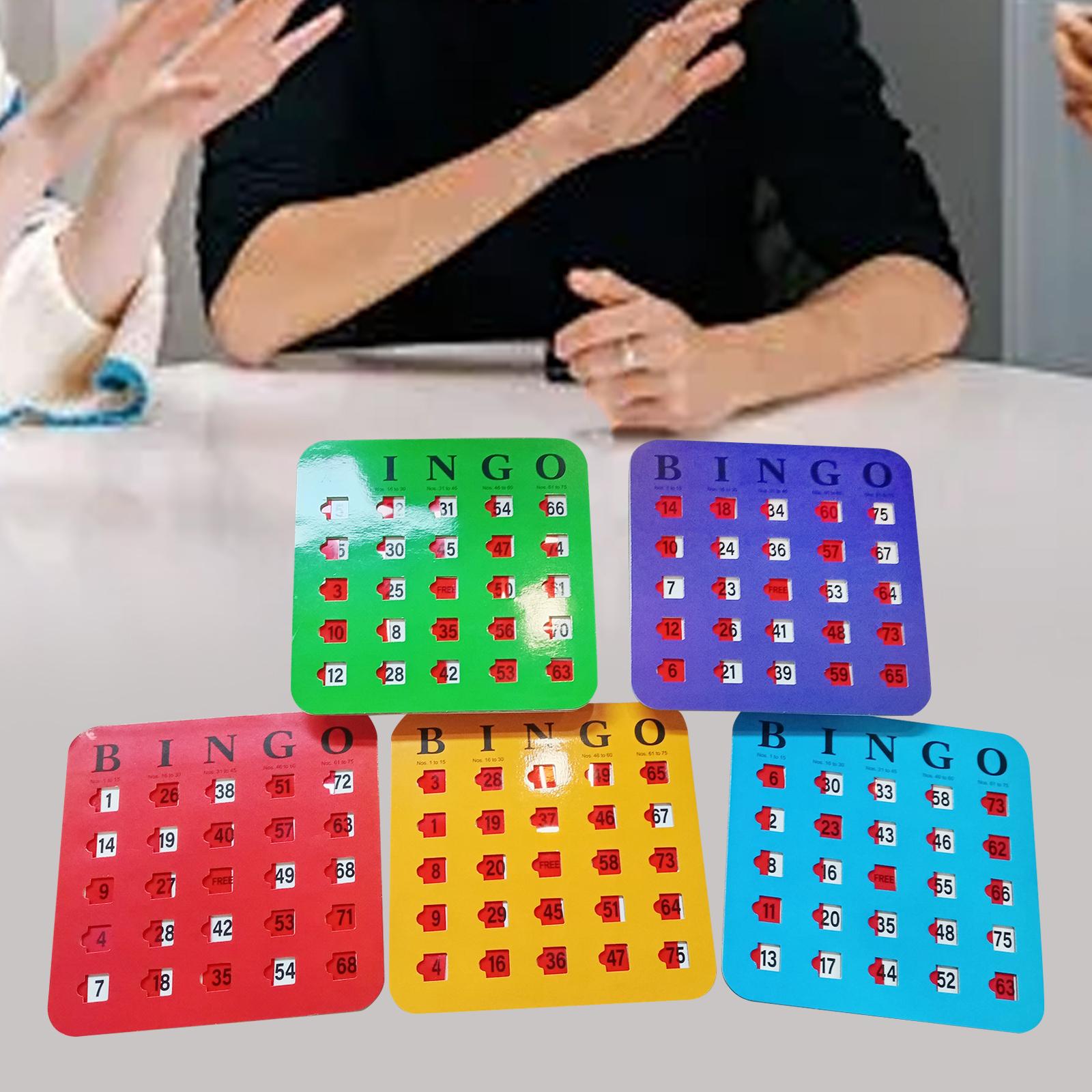 5 Pieces Large Print Bingo Car - Party Games Group For Adults ulasan dan harga