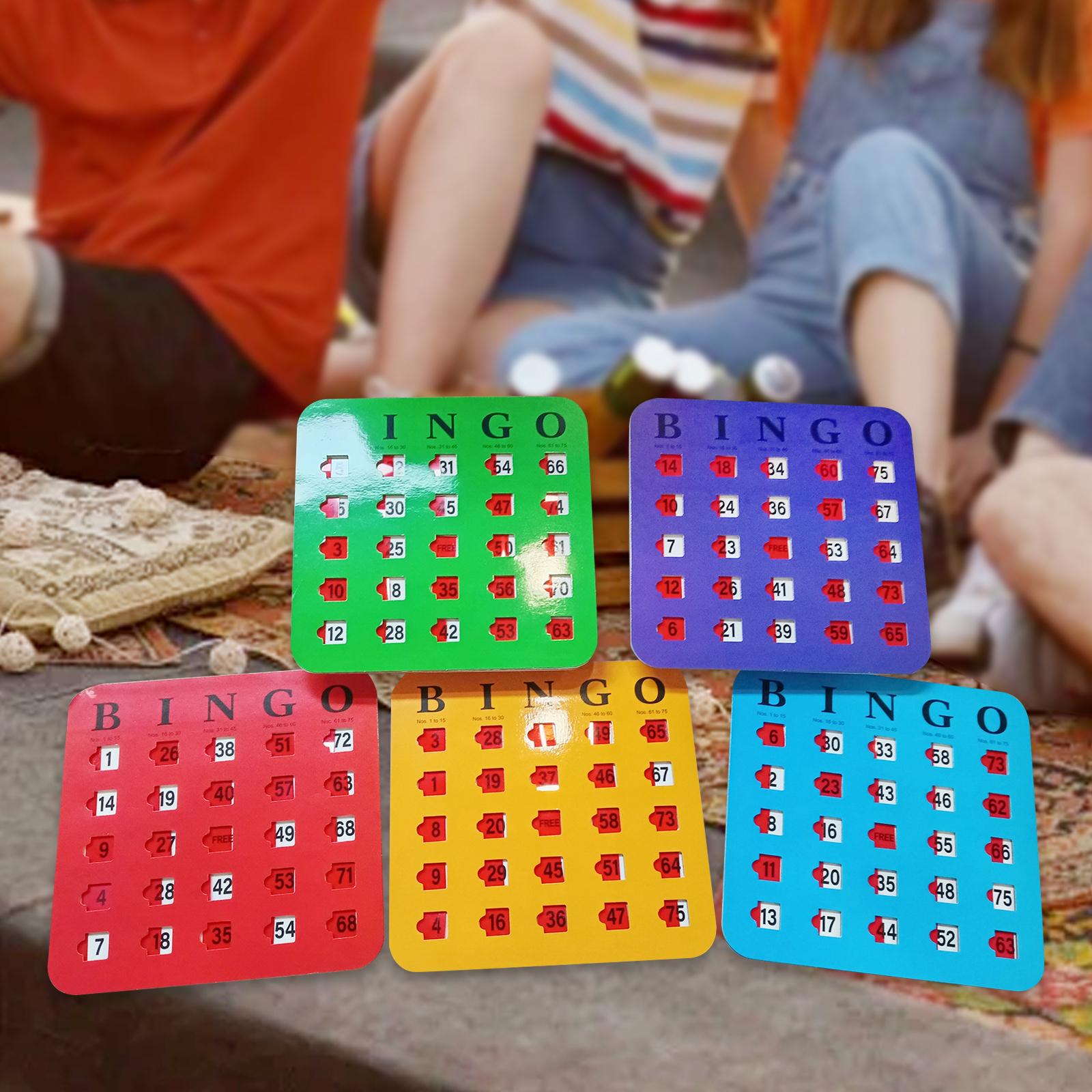 5 Pieces Large Print Bingo Car - Party Games Group For Adults ulasan dan harga