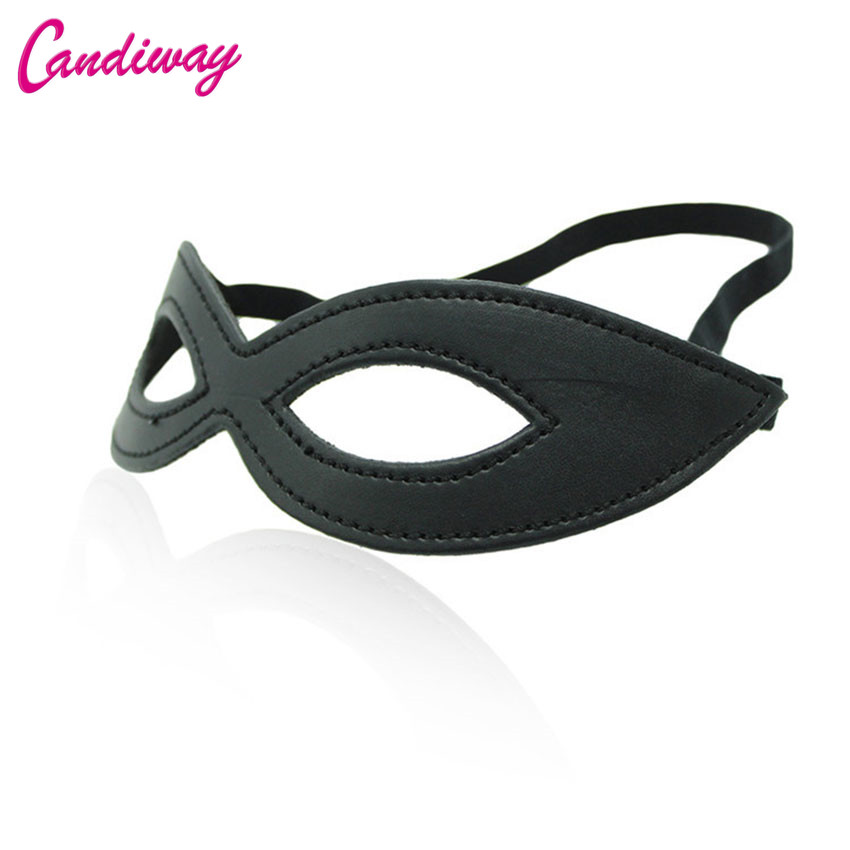 Black Leather Eye Mask For Sex - Party Games Mystery ulasan dan harga