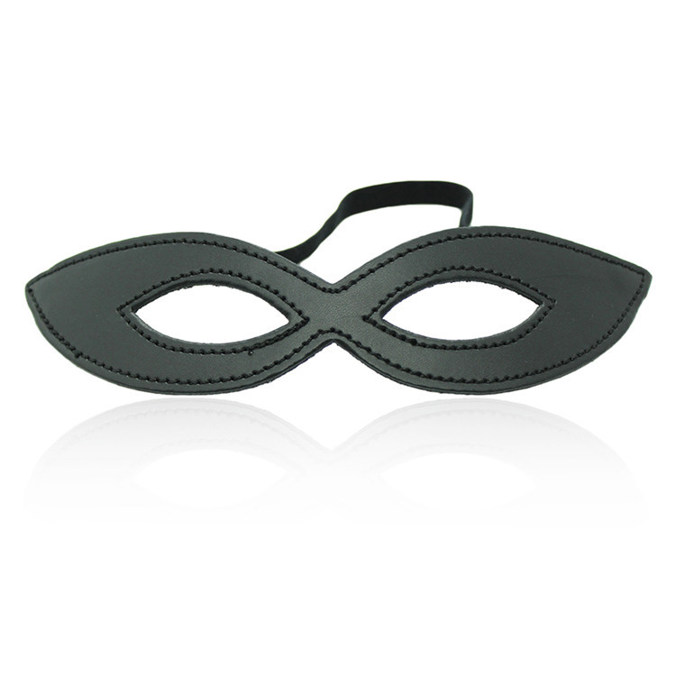 Black Leather Eye Mask For Sex - Party Games Mystery ulasan dan harga
