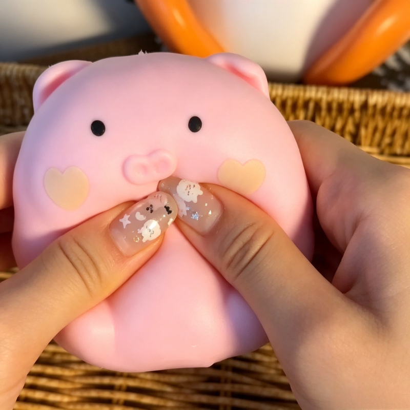 Crunchy Pink Pig Squishy Handm - Party Games Questions ulasan dan harga