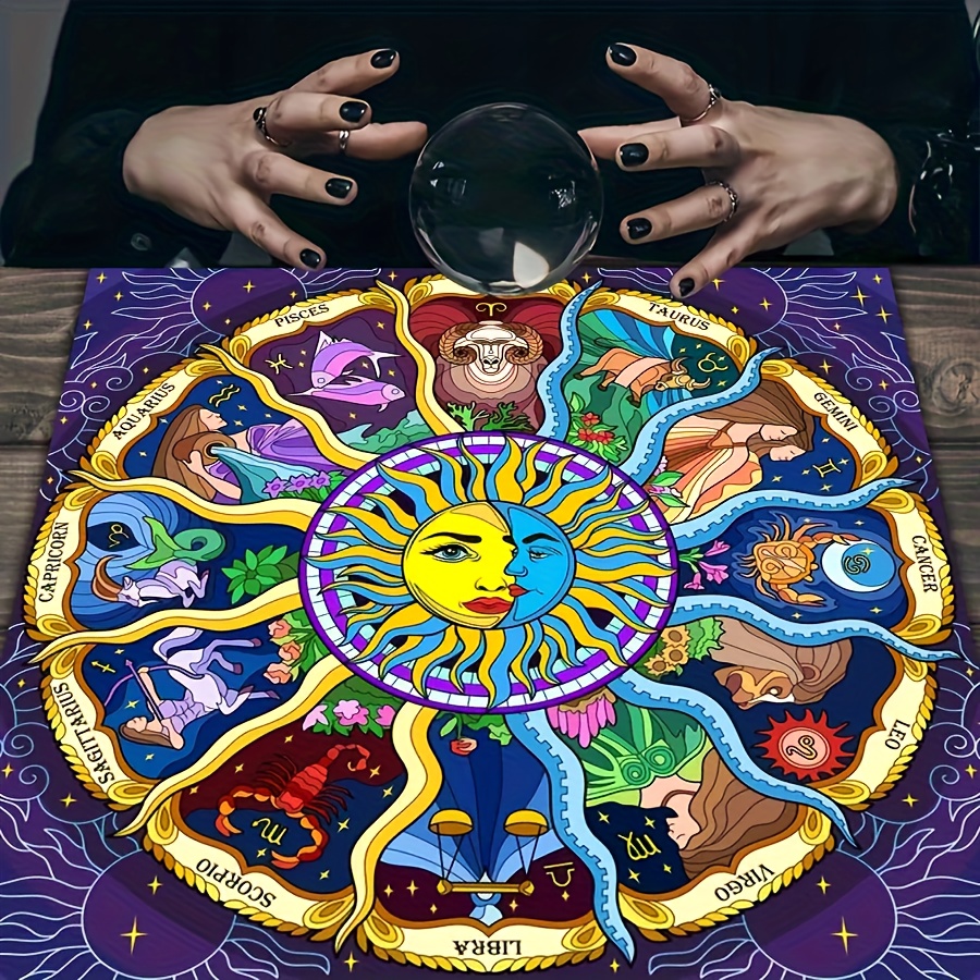 1PC Tarot Card Tablecloth, Mys - Party Games Mystery ulasan dan harga