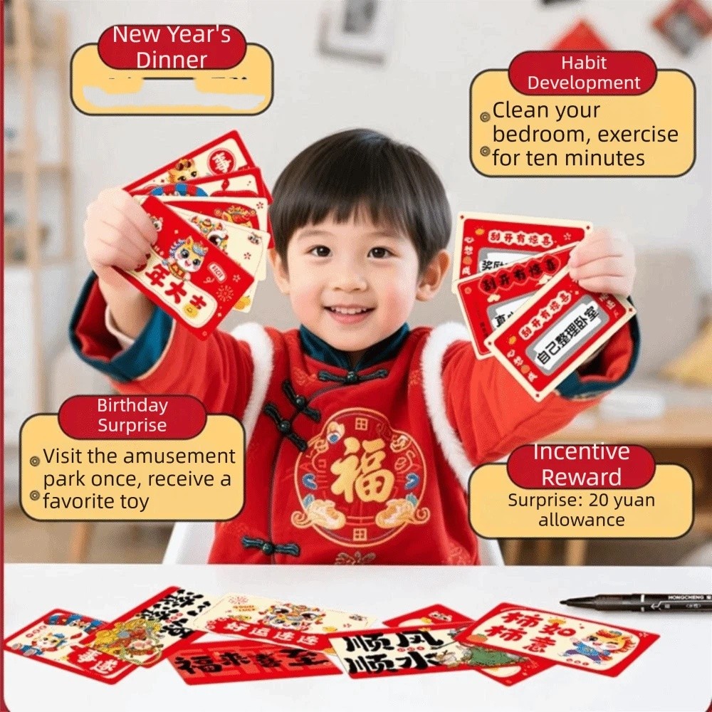 20pcs Zodiac Horse Scratch-off - Zodiac Party Games ulasan dan harga