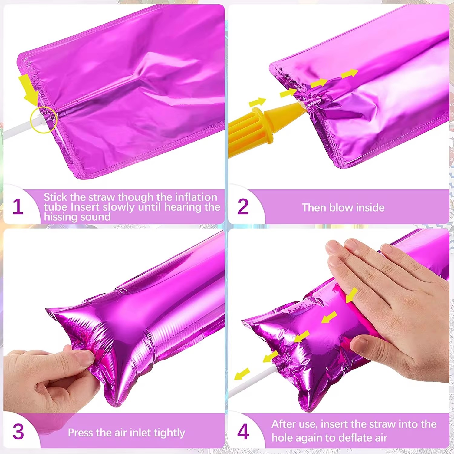 10/30pc Aluminum Film Inflatab - Party Games Gender Reveal ulasan dan harga
