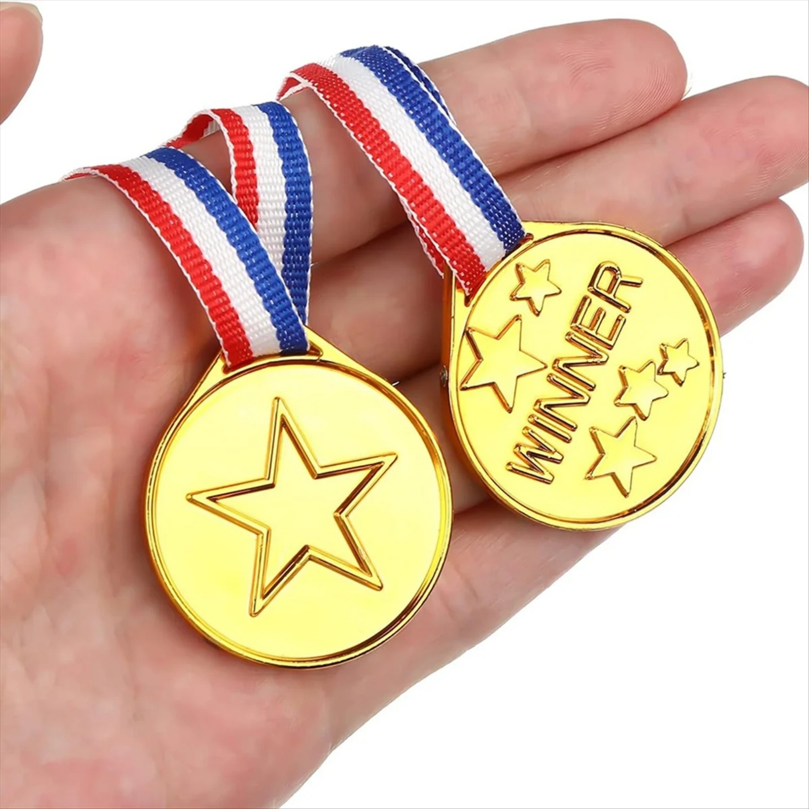 30Pcs Plastic Gold Winners Med - Party Games Gender Reveal ulasan dan harga