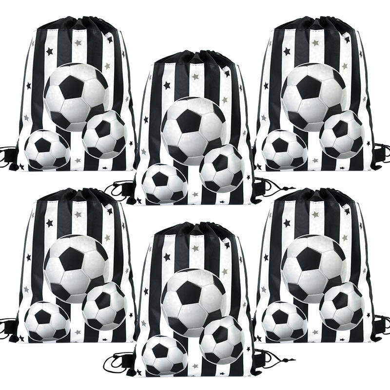 Soccer Party Non-woven Drawstr - Party Games Gender Reveal ulasan dan harga