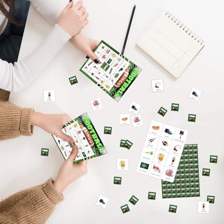 Football Party Bingo Game Card - Party Games Large Groups ulasan dan harga