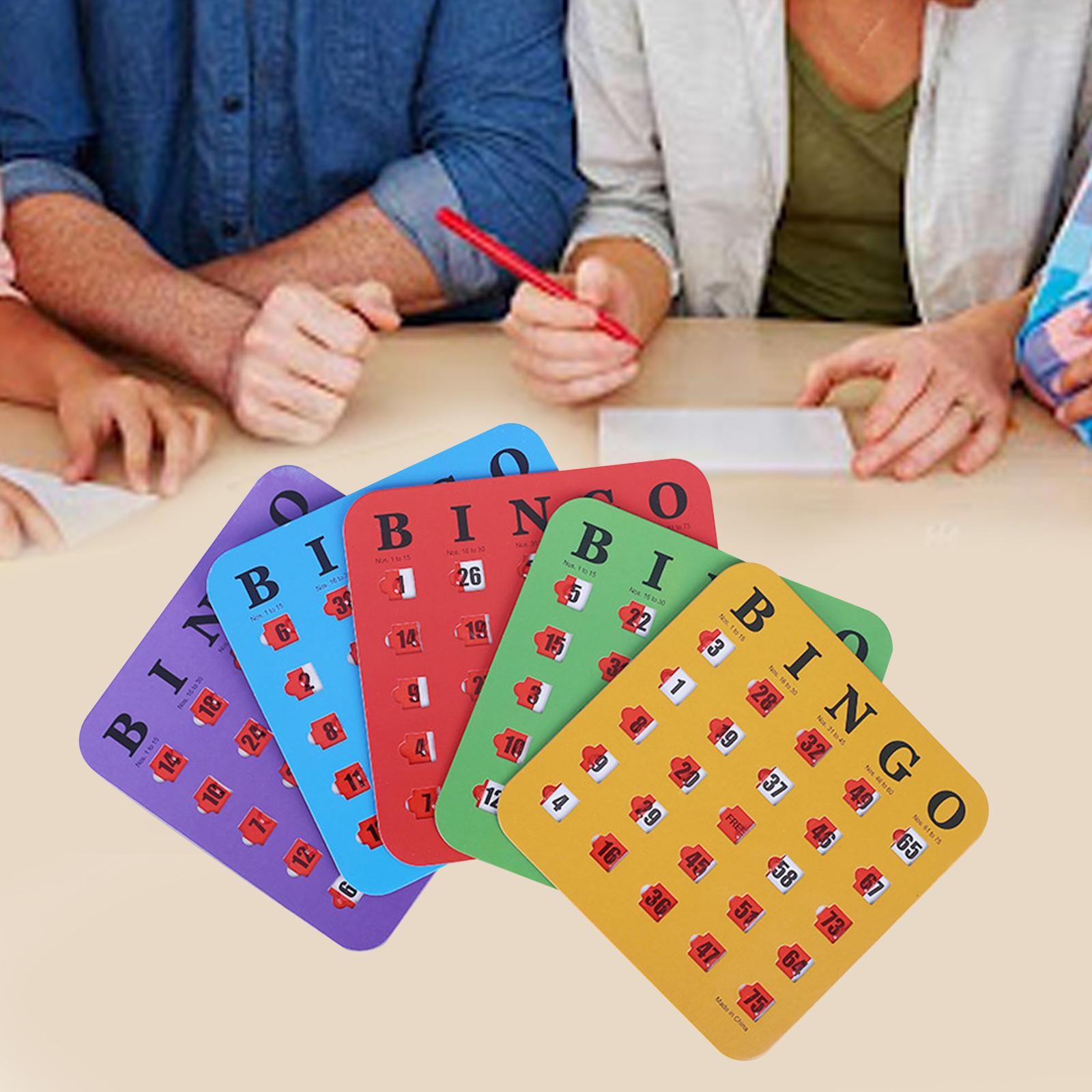 5 Pieces Large Print Bingo Car - Party Games Group For Adults ulasan dan harga