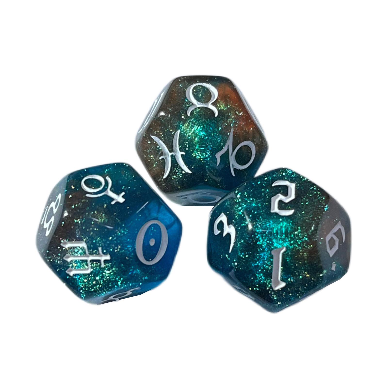 Dodecahedron Astrology Dice Ac - Zodiac Party Games ulasan dan harga