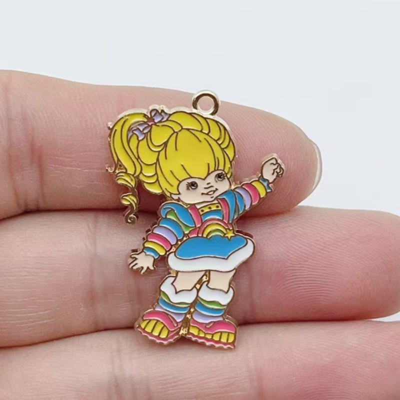 10pcs Cute Little Girl Enamel  - Party Games Questions ulasan dan harga