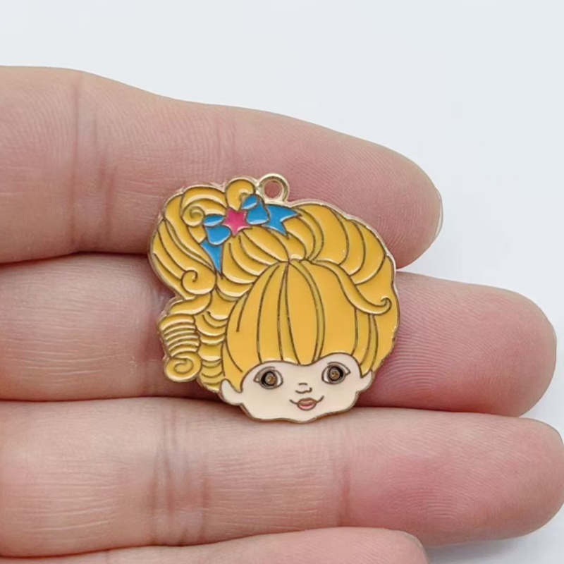 10pcs Cute Little Girl Enamel  - Party Games Questions ulasan dan harga