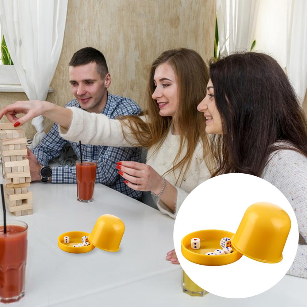 1 Set Dice Cup with Base 6 Dot - Party Games No Equipment ulasan dan harga