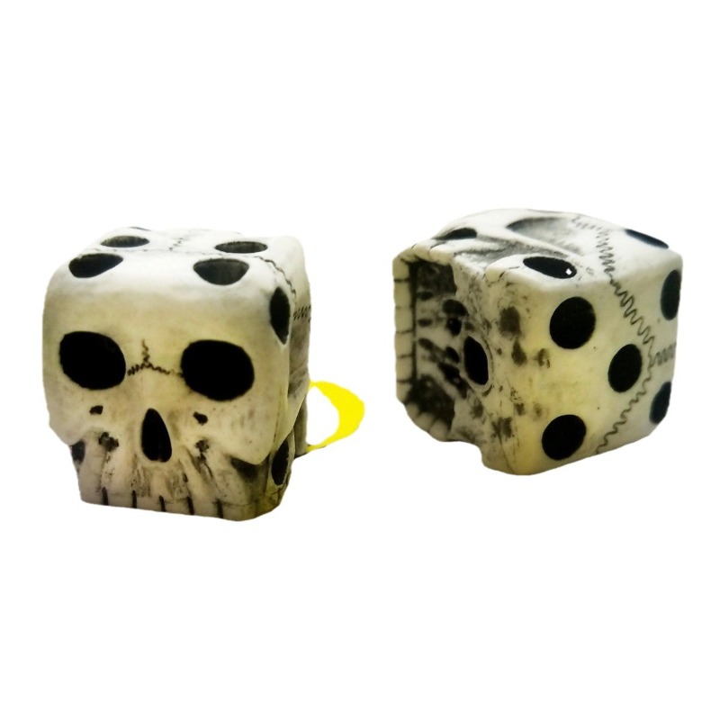 Halloween White Skull Resin Di - Party Games No Equipment ulasan dan harga
